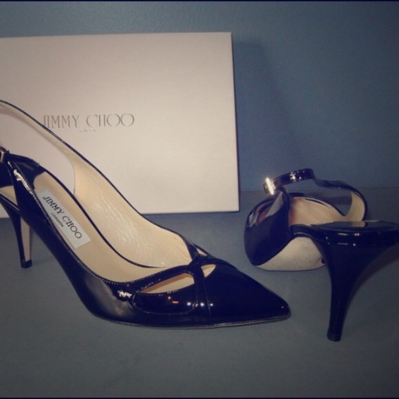 Beautiful Jimmy Choo Harrison 65 Black Patent 36